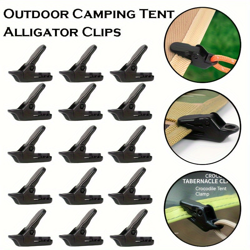 50pcs Heavy Duty Tent Clamps Awning Clips Tarp Canopy Tighten Tool
