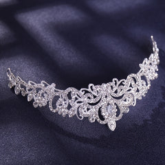 Baroque Crown And Tiara Golden Crystal Bride Wedding Queen Crowns