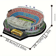 3D Football Field Stadium Architecture Model Puzzle Gift For Fans Kids