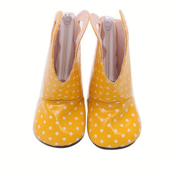 Yellow Rain Boots for 45-72 cm American Baby Doll