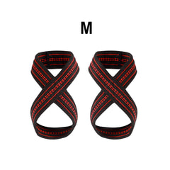 2pcs Weightlifting Fitness Cotton Non slip 8 shaped Moving Belt Pull up Grip