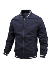 Men's Zipper Baseball Collar Jackets with Pockets