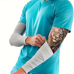 2 Pack Cycling Arm Sleeves UV Protection Ice Sleeves Unisex Arm Sleeve Cover UPF