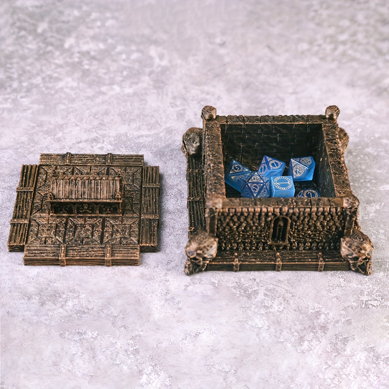 Skull Dice Box Dice Storage Dice Holder For Dice Collectors