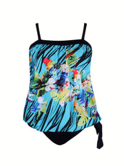 Dot Print Cami Top & Panty Swimsuit Set