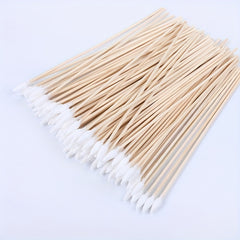 100PCS 15-24cm Wooden Sticks Cotton Swab Cleaning Cotton Sticks