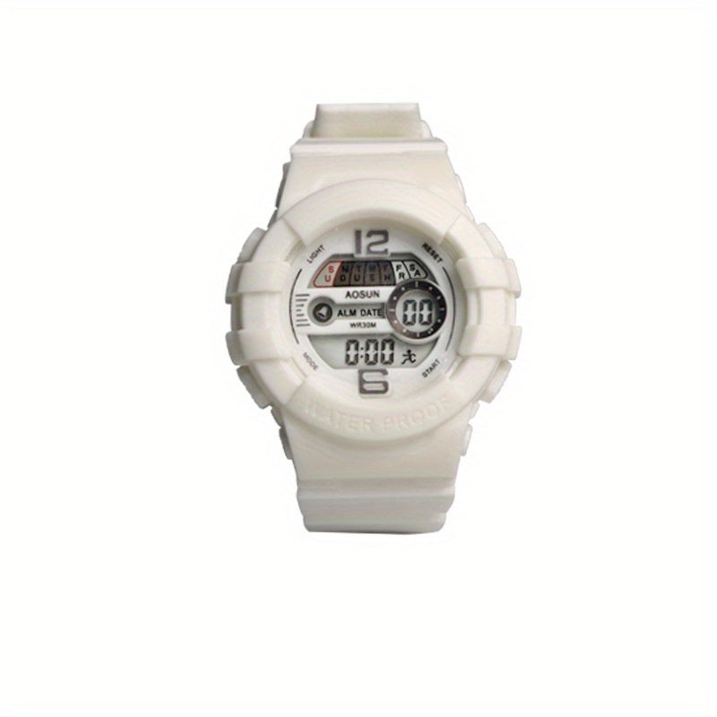 Kids' Waterproof Sports Watch Colorful Light Electronic Watch