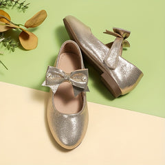 Bowknot Flat Shoes Girls Lightweight Comfortable Dress Shoes