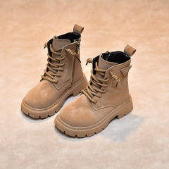 Vintage Ankle Boots With Zipper Lightweight Non Slip Boots For Girls