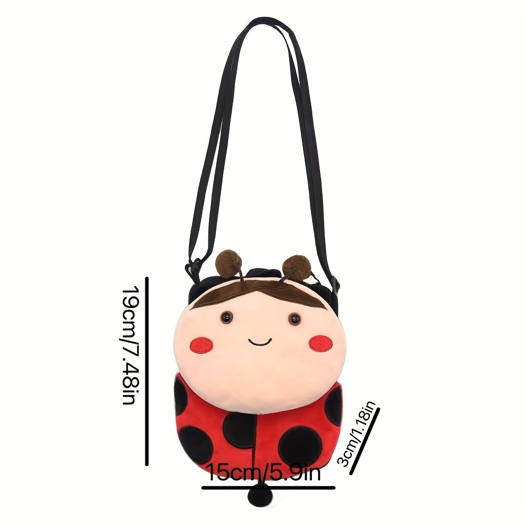 Plush Animal School Bag Shoulder Messenger Bag Coin Purse Wallet