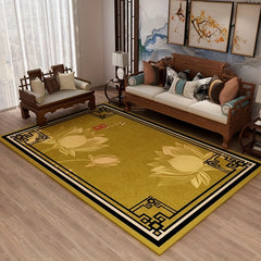 Non Slip Lotus Living Room Carpet Soft Padded Home Floor Mat