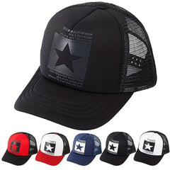 Mesh Five-pointed Star Hip Hop Baseball Cap Sun Visor
