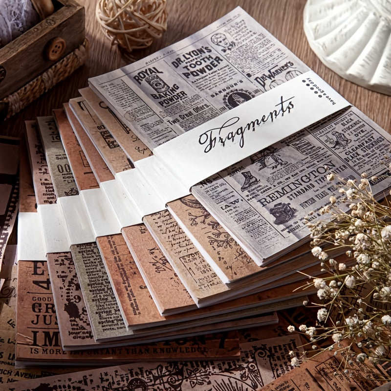 30pcs Retro Vintage Paper Fragments Scrapbooking DIY Material