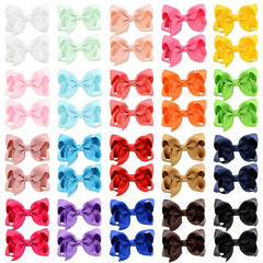 40pcs Girls Teen Bowknot Hair Clip Hair Pin Hair Accessories Gift Party