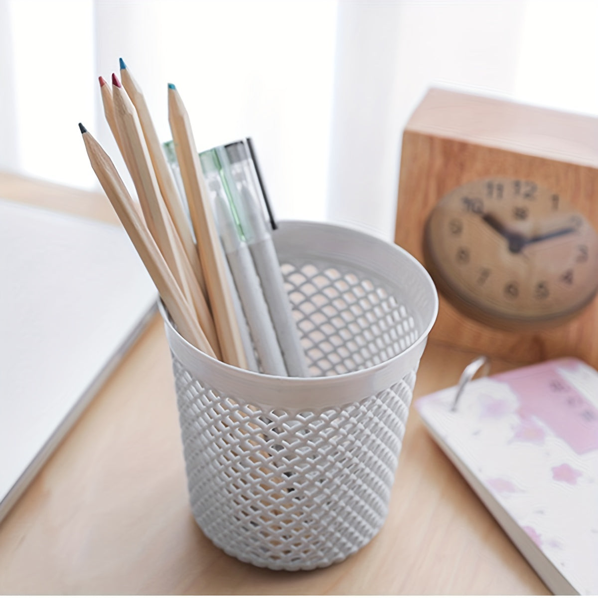 Desktop Storage Box Organizer for Office and School Supplies