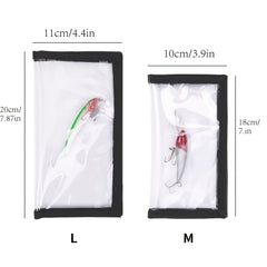4pcs Clear PVC Bait Covers Saltwater Freshwater Fishing Gear 2 Large 2 Medium