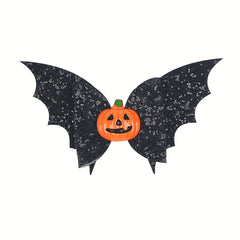 Kids Halloween Bat Wings & Pumpkin Head Hair Clips