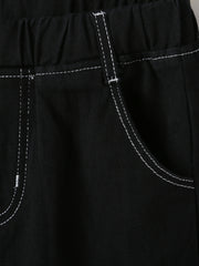 Boy's Confidence Graphic Print Jeans Casual Denim Pants