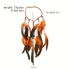 Ethnic Feather Headband Tassel Female Hair Accessories