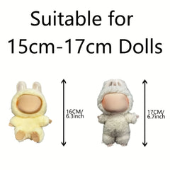 Matching Outfits for LABUBU Dolls, Holiday Gift, 6-9 inch Doll Clothes