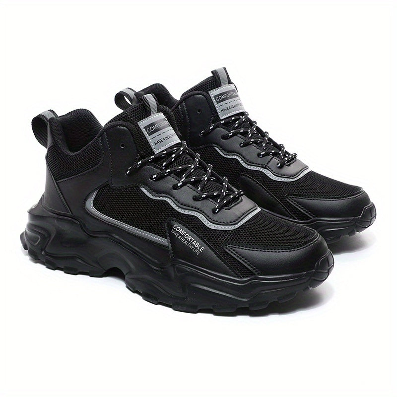 Men's Mesh Breathable Lace-up Lightweight Shoes Outdoor Comfy Shoes