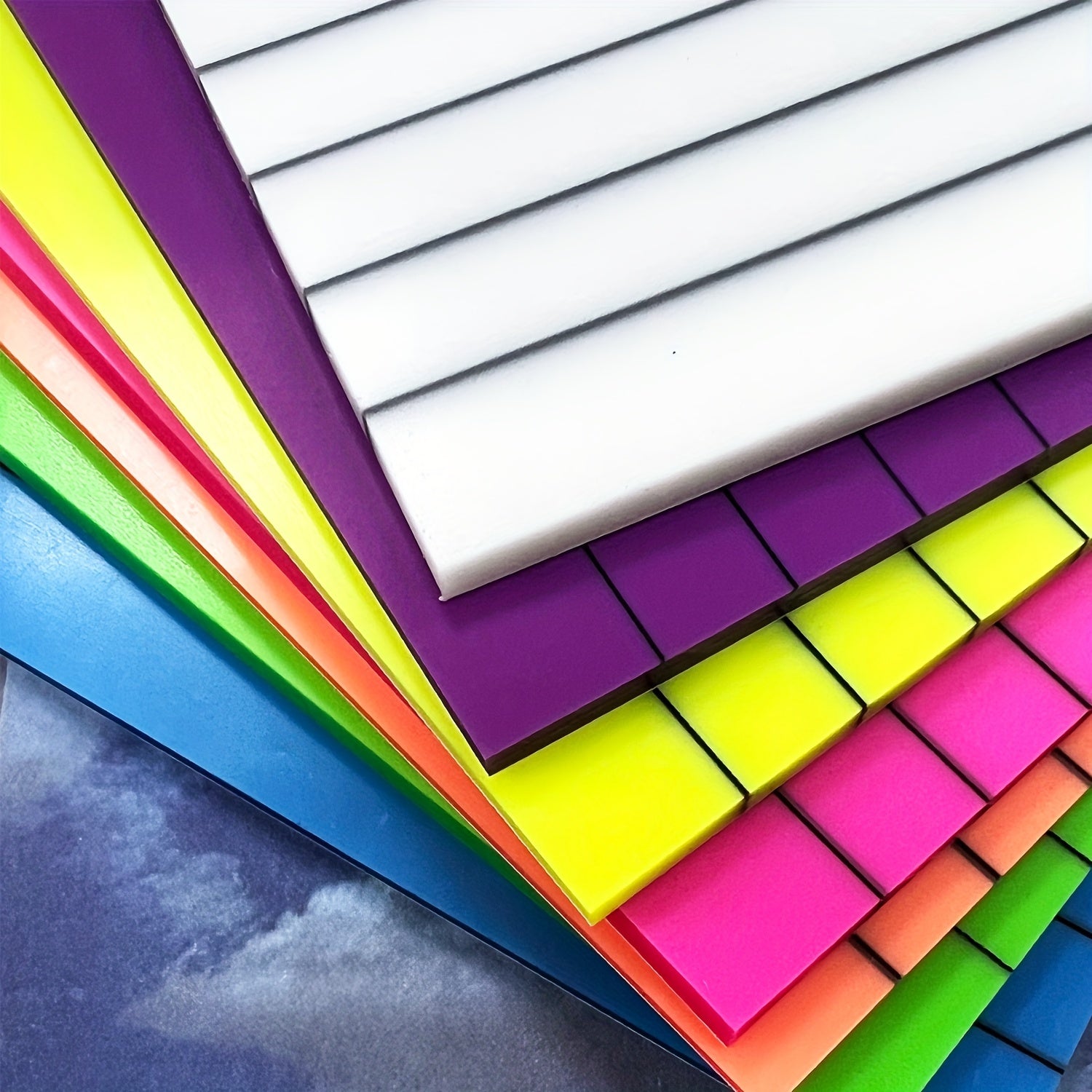 350 Sheets Transparent Lined Sticky Notes Clear Waterproof Self Sticky Notes