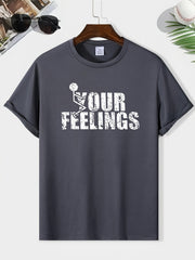 Basketball Print Men's Short Sleeve Sports Top For Training