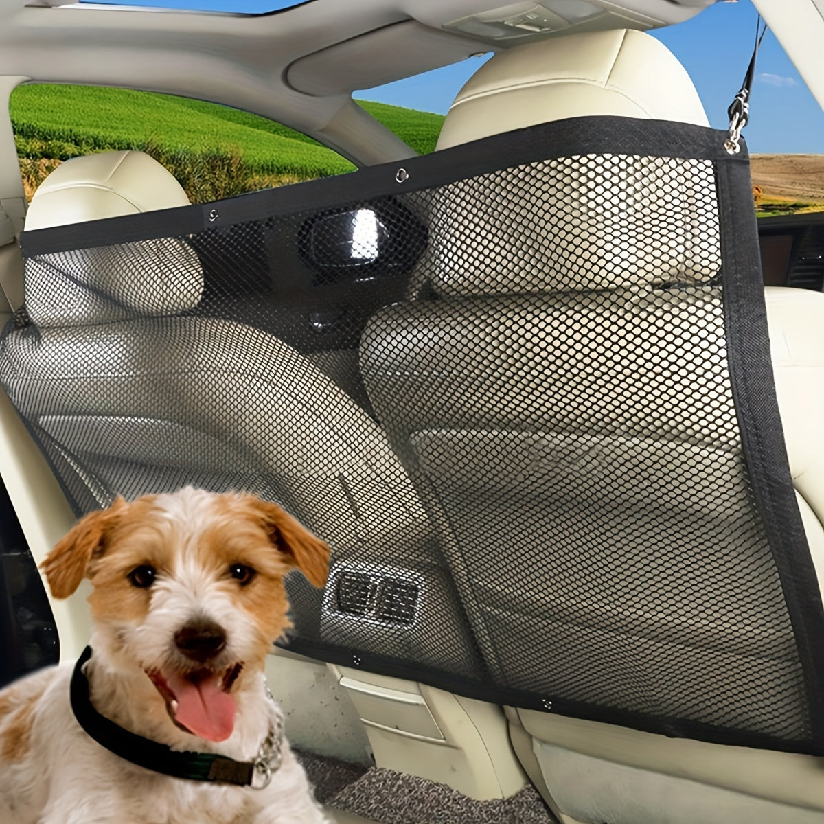 Car Pet Supplies Dog Barrier Isolation Net Rear Safety Bar