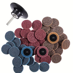24pcs 2 Inch Nylon Sanding Disc Roller Lock Quick Change Grinding Disc