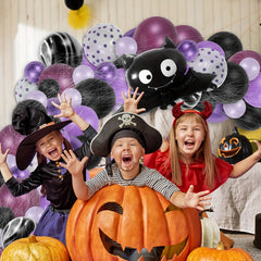 126pcs Halloween Balloon Arch Kit with Bat Balloons