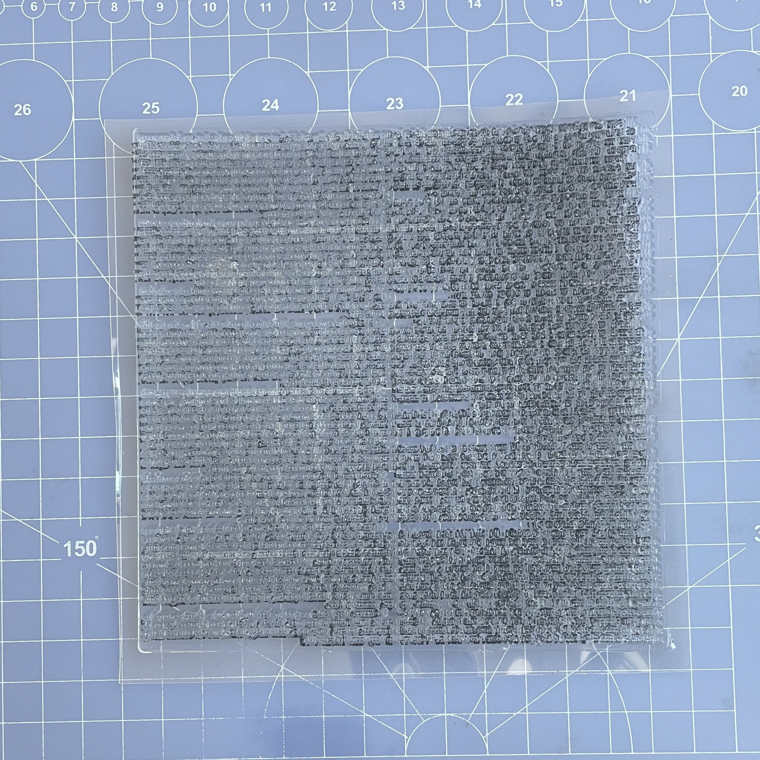 Transparent Silicone Stamp for Notebook Greeting Cards Flash Card Style