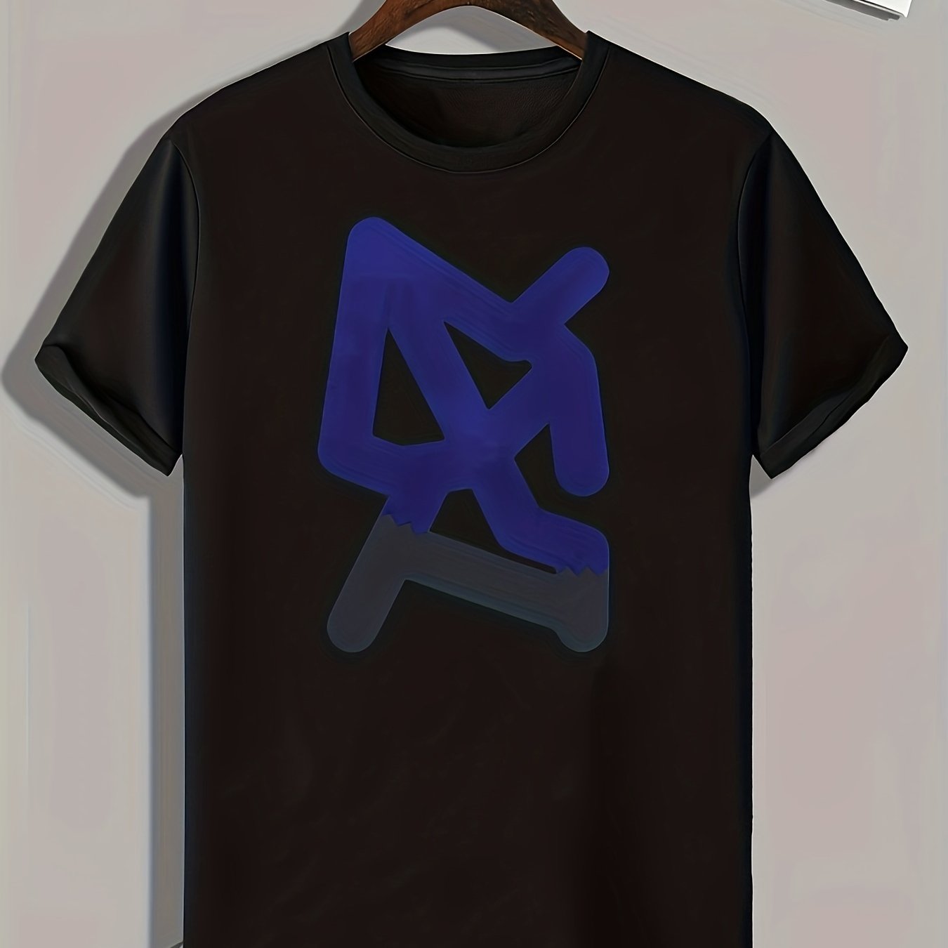 Symbol Print Men's Graphic T shirt Casual Comfy Tees For Summer Mens Clothing