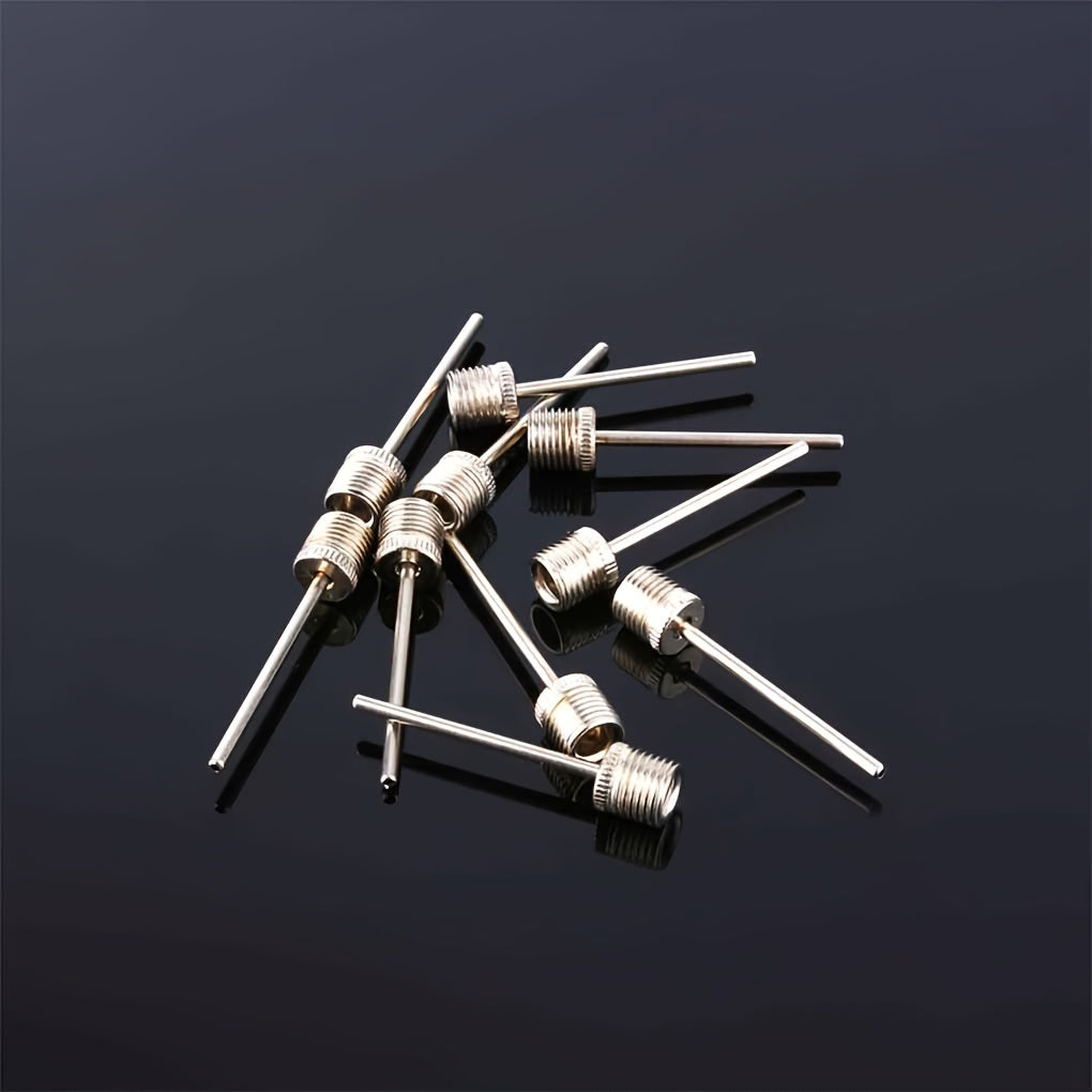 10pcs Ball Inflatable Needle Set Stainless Steel Air Valve Nozzle Replacement