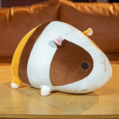 TINICOOCAT 39 Guinea Pig Plush Toy Cute Stuffed Pillow with Pink Ears & Eyes
