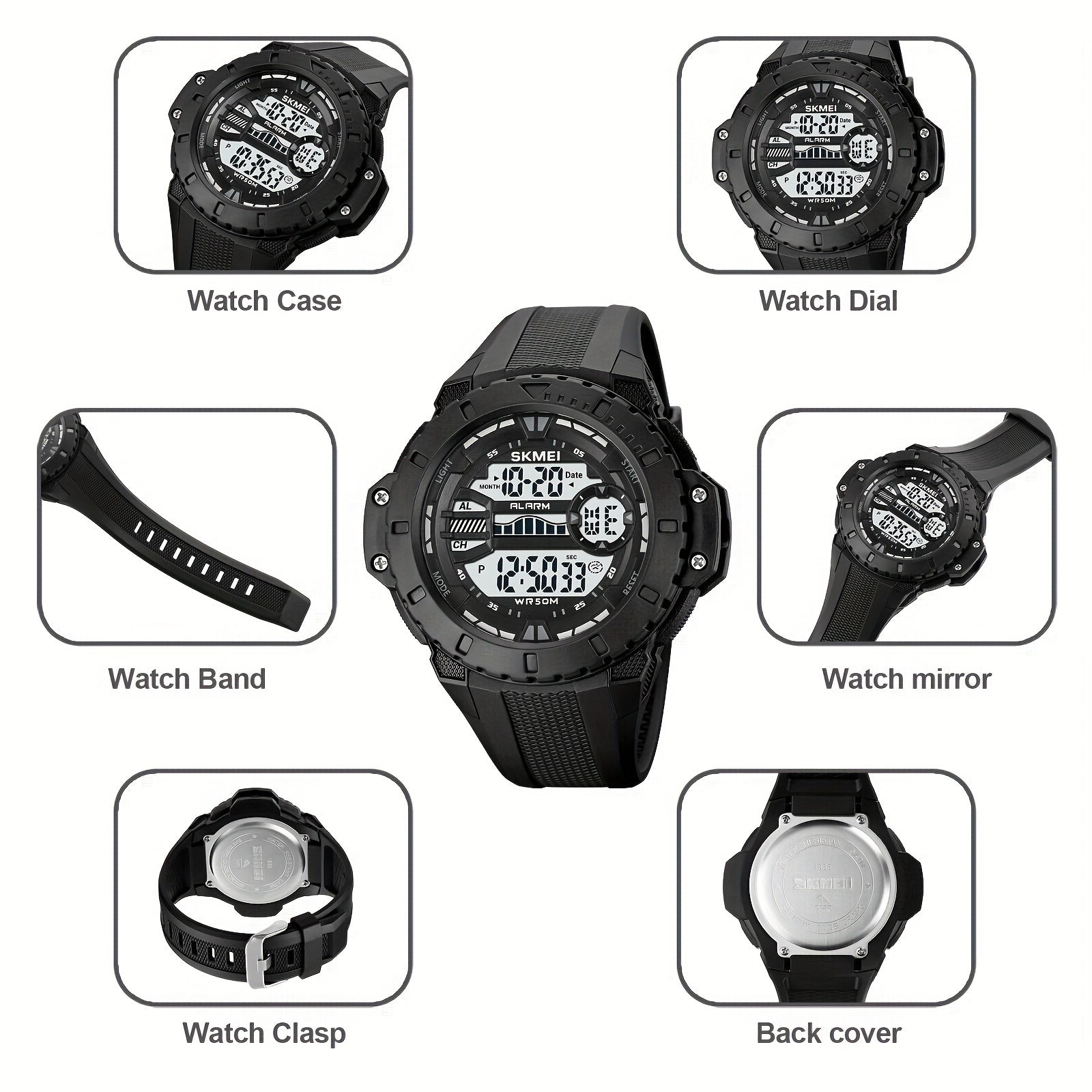 Military Waterproof LED Digital Sports Watch