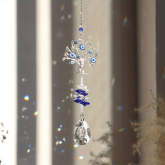 Rainbow Maker Tree Of Life Glass Prism Suncatcher Window Pendant Decor