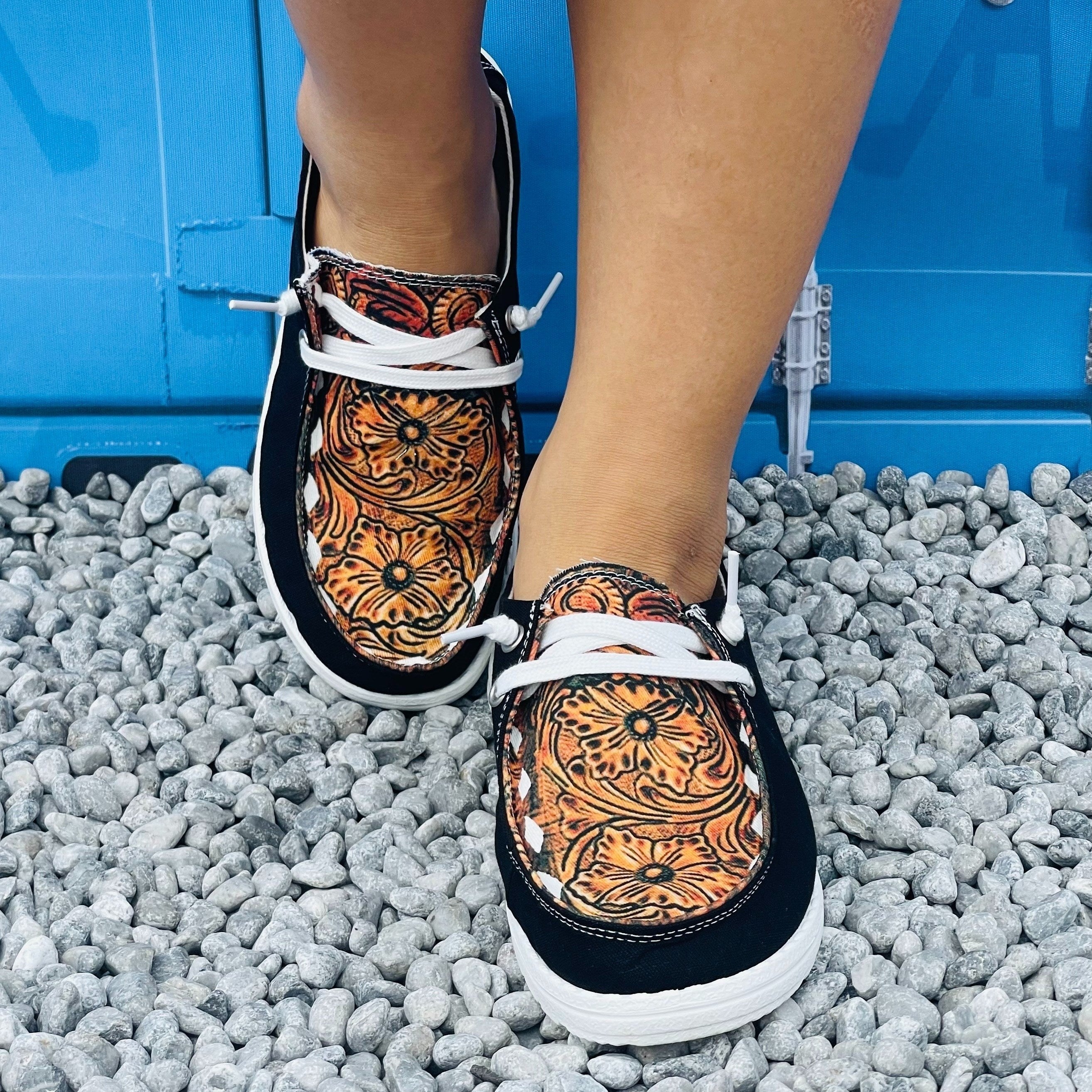 Geometric Pattern Flat Shoes Women's Casual Shoes