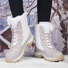 Women's Waterproof Snow Boots High Top Hiking Boots