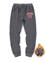Men's Warm Sweatpants Casual Drawstring Jogger Pants