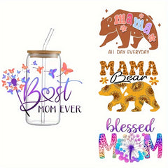 UV Cup Packaging Waterproof Sticker For 16oz Glass