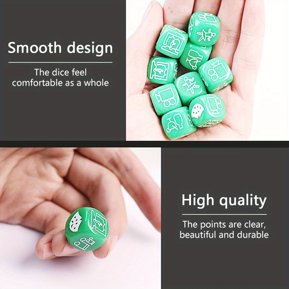 5pcs Essential Dices For Party Multiplayer Fun