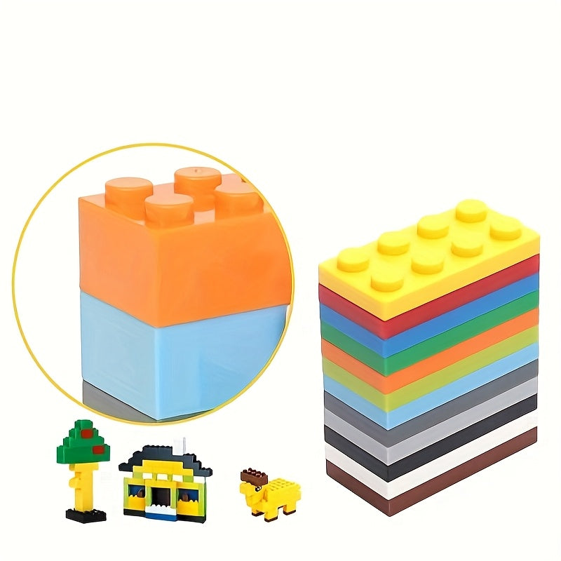 30pcs Small Particle Building Blocks DIY 2x4 Basic Board 2 4 Hole Kids Puzzle