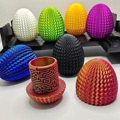 SunnyWoo Maze Egg Puzzle Decoration Box - Fun Desk Organizer Gift for Adults