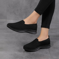 Women's Lightweight Woven Sneakers Slip-on Sports Shoes