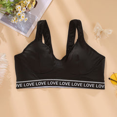 Women's Plus Glitter Tape Sporty Bralette