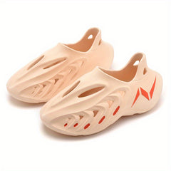 Men's Hollow Out Closed Toe Foam Clogs Slippers Non Slip Comfy Beach Sandals