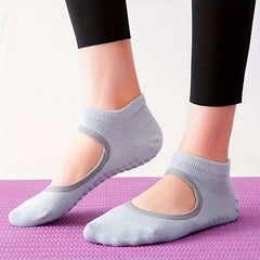 Women's Yoga Socks Anti Skid Non Slip Floor Slippers with Grips
