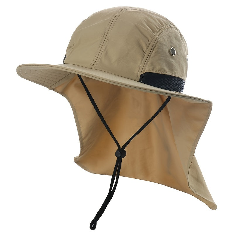 Waterproof Sun Hat with Neck Flap for Outdoor Activities