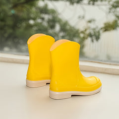Women's Solid Non slip Rain Boots Comfort Waterproof Short Rain Boots