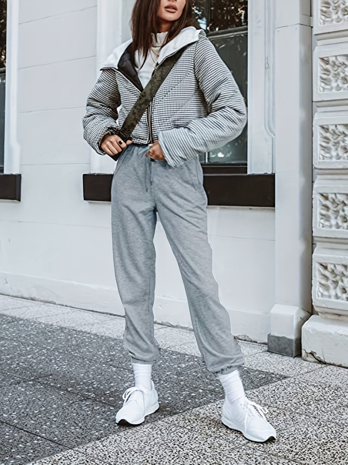 Women's Drawstring Waist Joggers Casual Pants